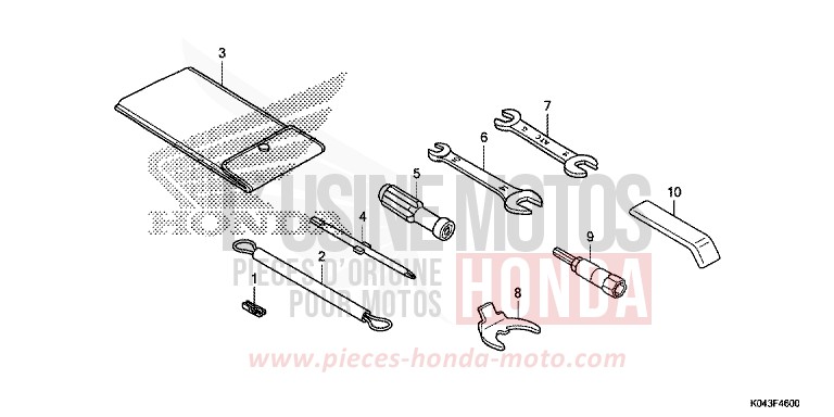 OUTILS de Forza 300 ASTEROID BLACK METALLIC (NHA35) 2013